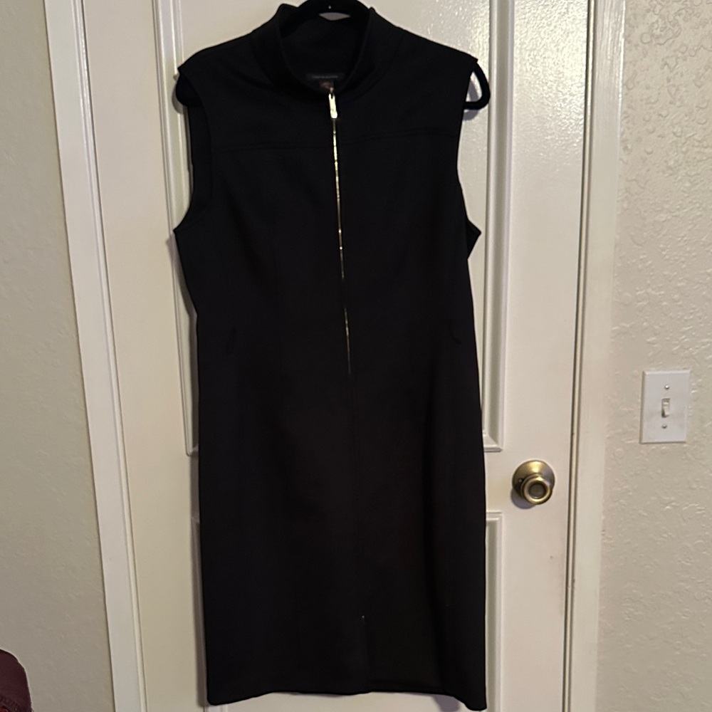 Tommy Hilfiger Black Sleeveless Midi Dress - Picture 4 of 7